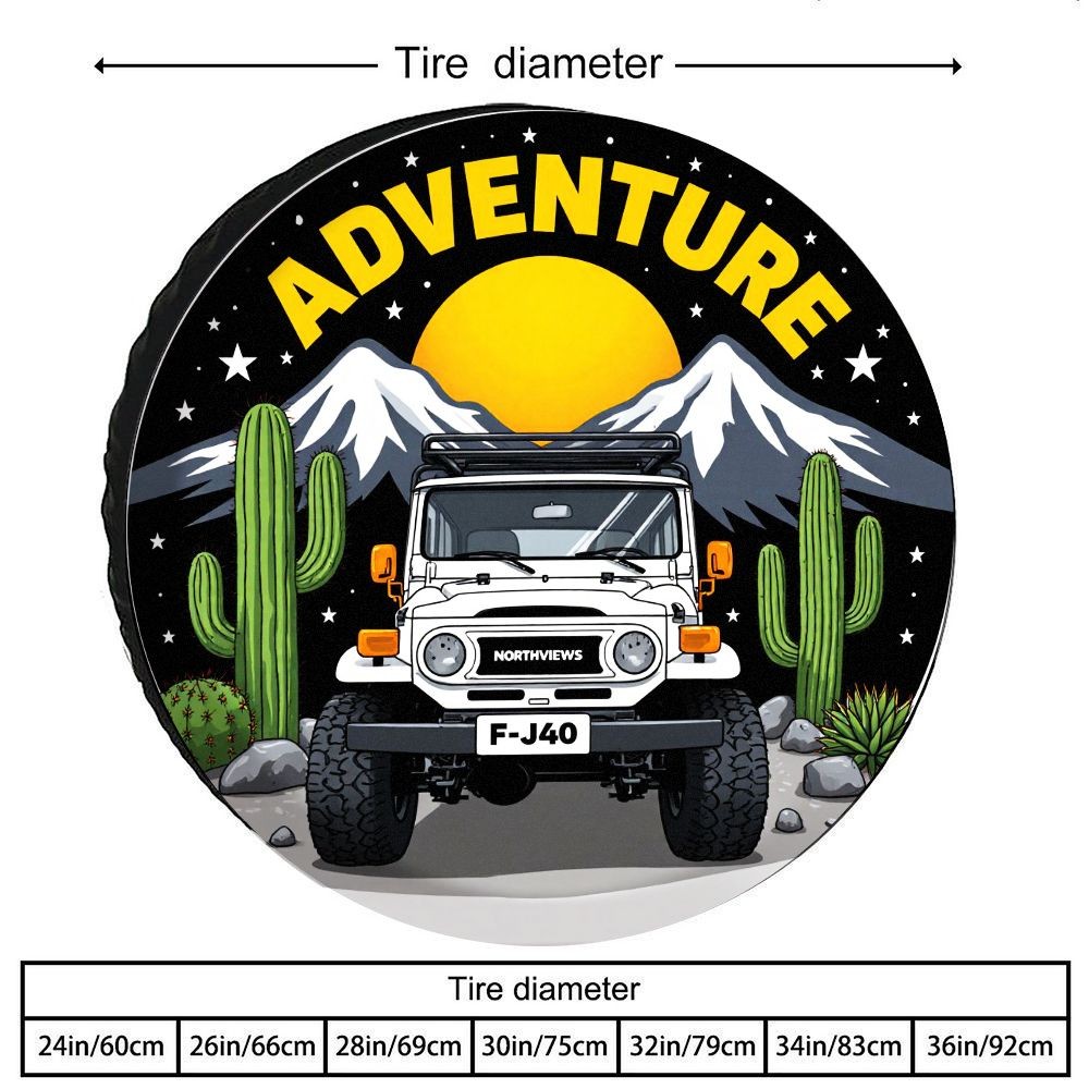 Outdoor Adventure Vehicles - Funda para Neumáticos de Vehículo Todoterreno
