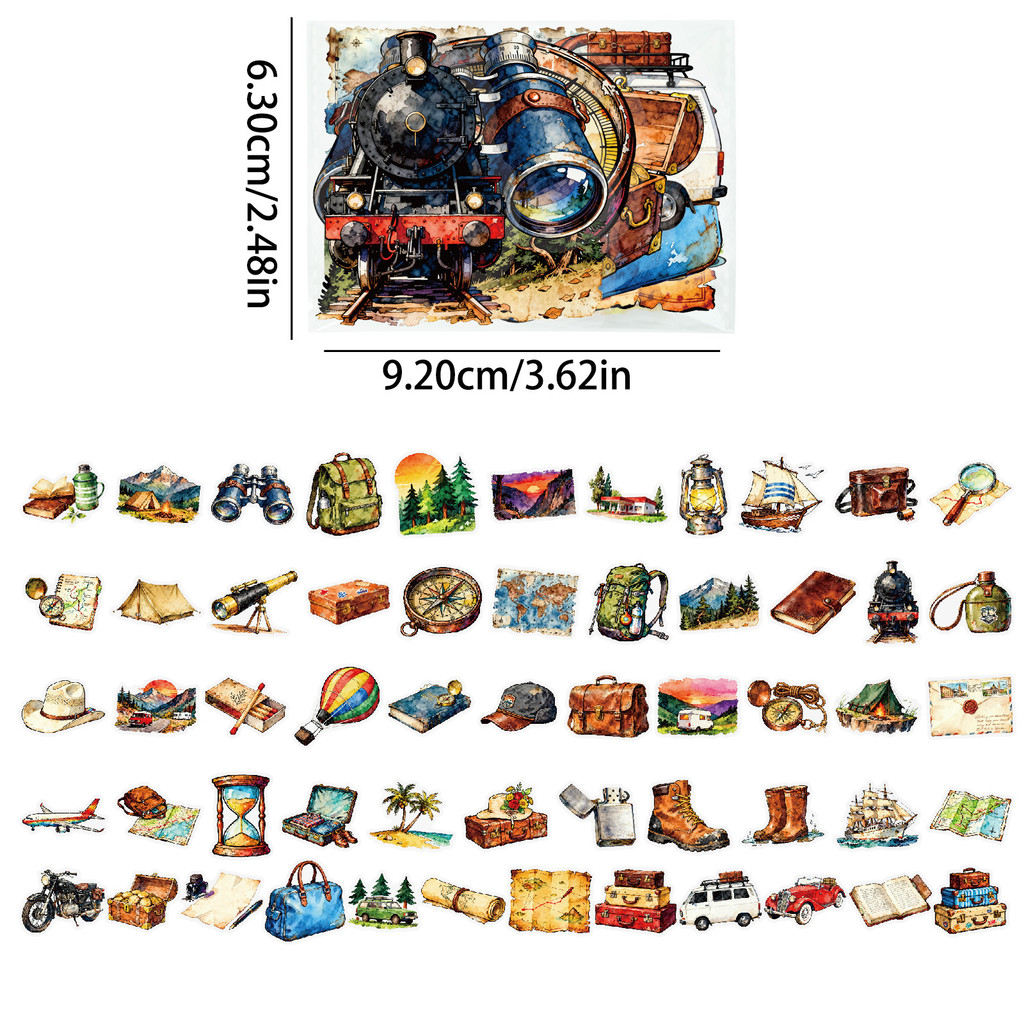 56 Pegatinas PET para Viajes y - Outdoor Adventure Store reseña y precio