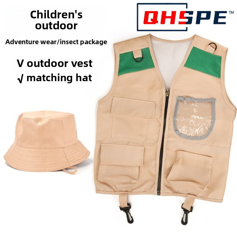 Chaleco y sombrero de explorad - Outdoor Adventure Activities For Kids reseña y precio