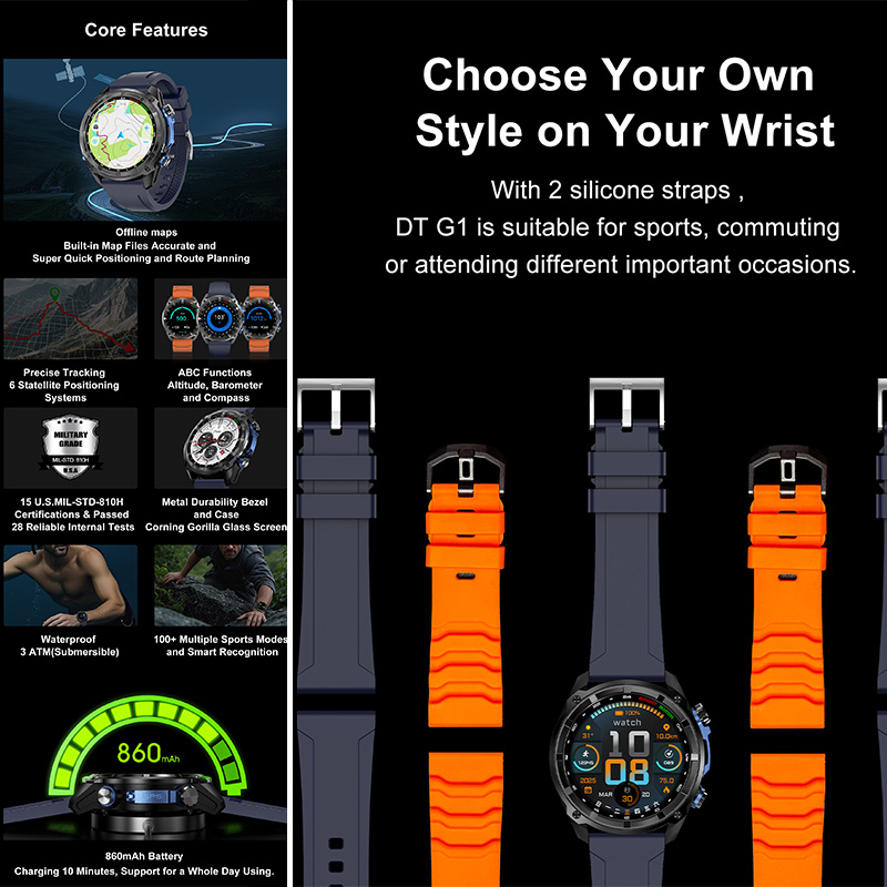 Nuevo Reloj Inteligente DT G1  - Outdoor Adventure Reservations reseña y precio